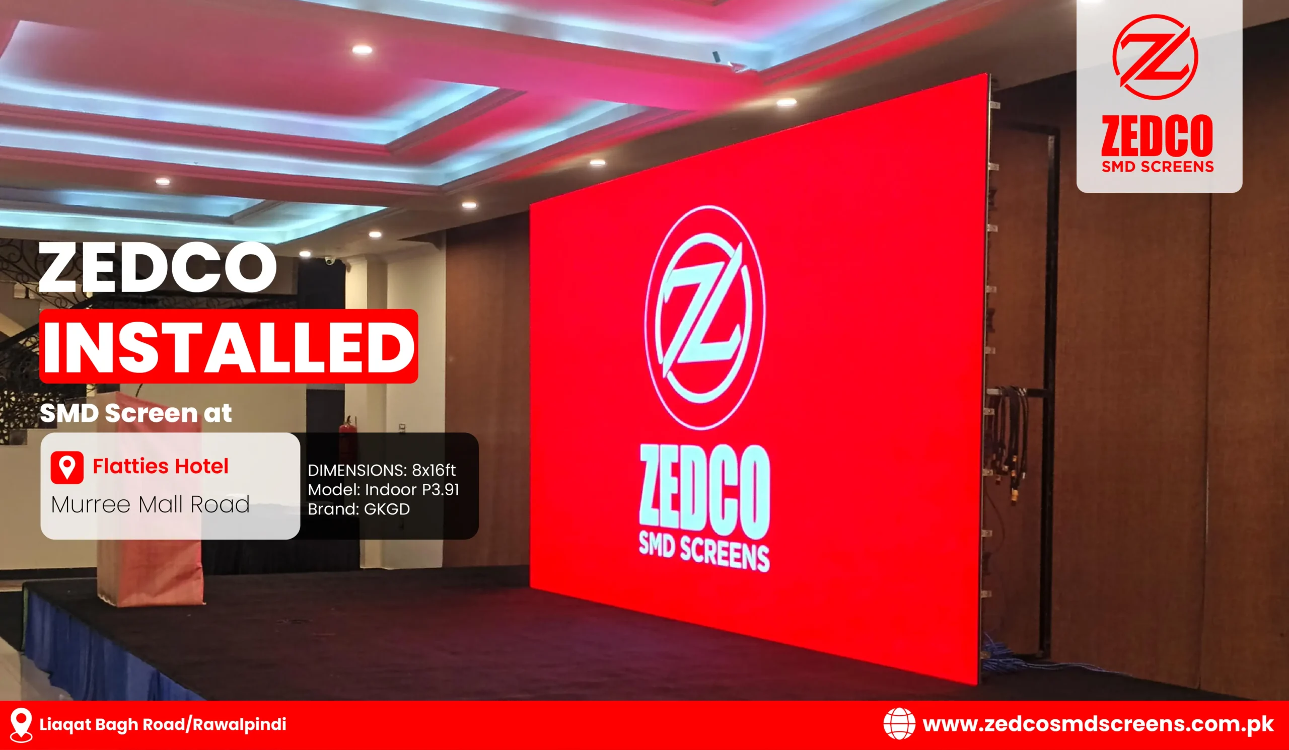 Indoor SMD Screen by Zedco SMD Screen Completed Project 18