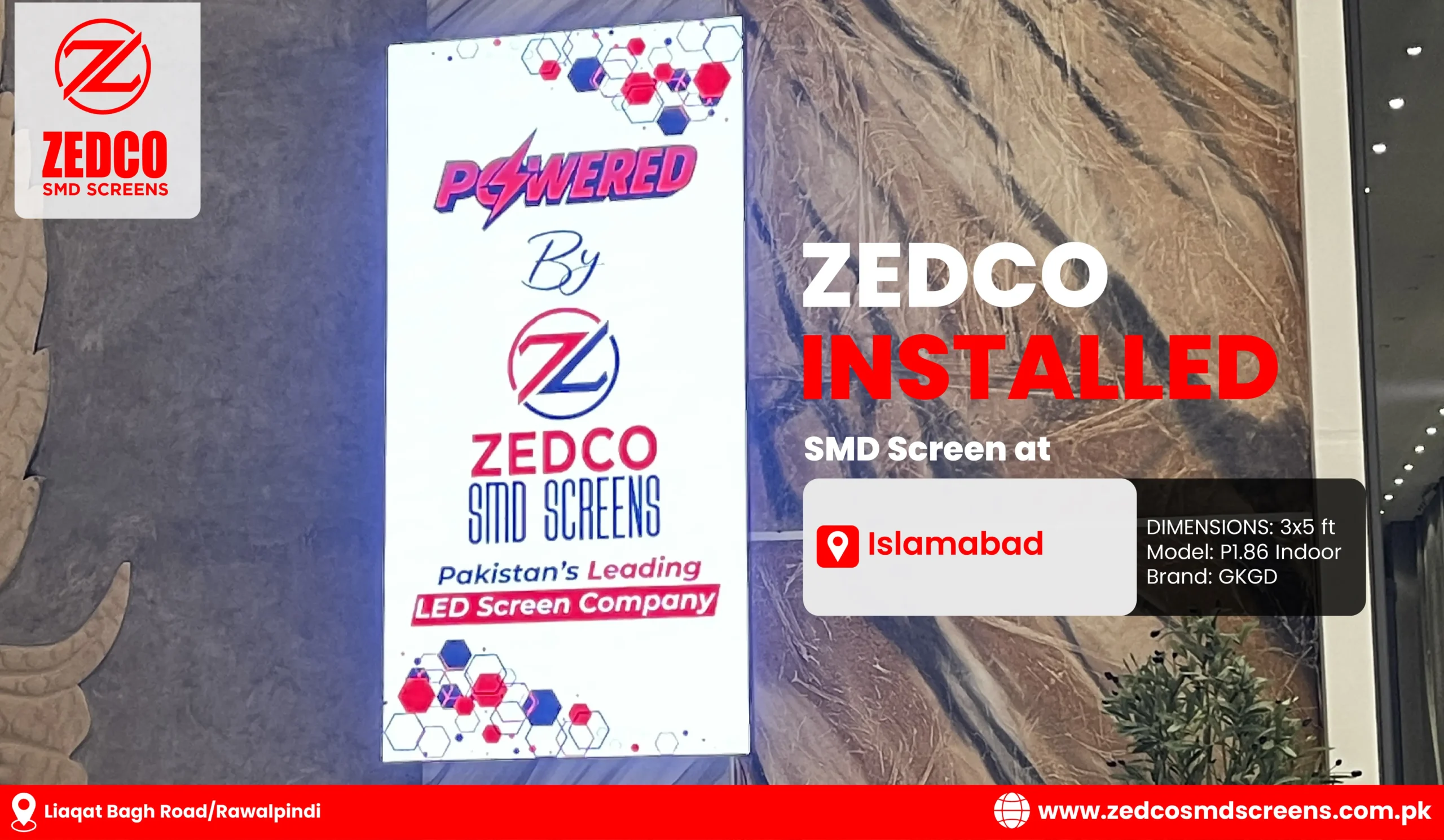 Outdoor SMD Screen by Zedco SMD Screen Completed Project 11