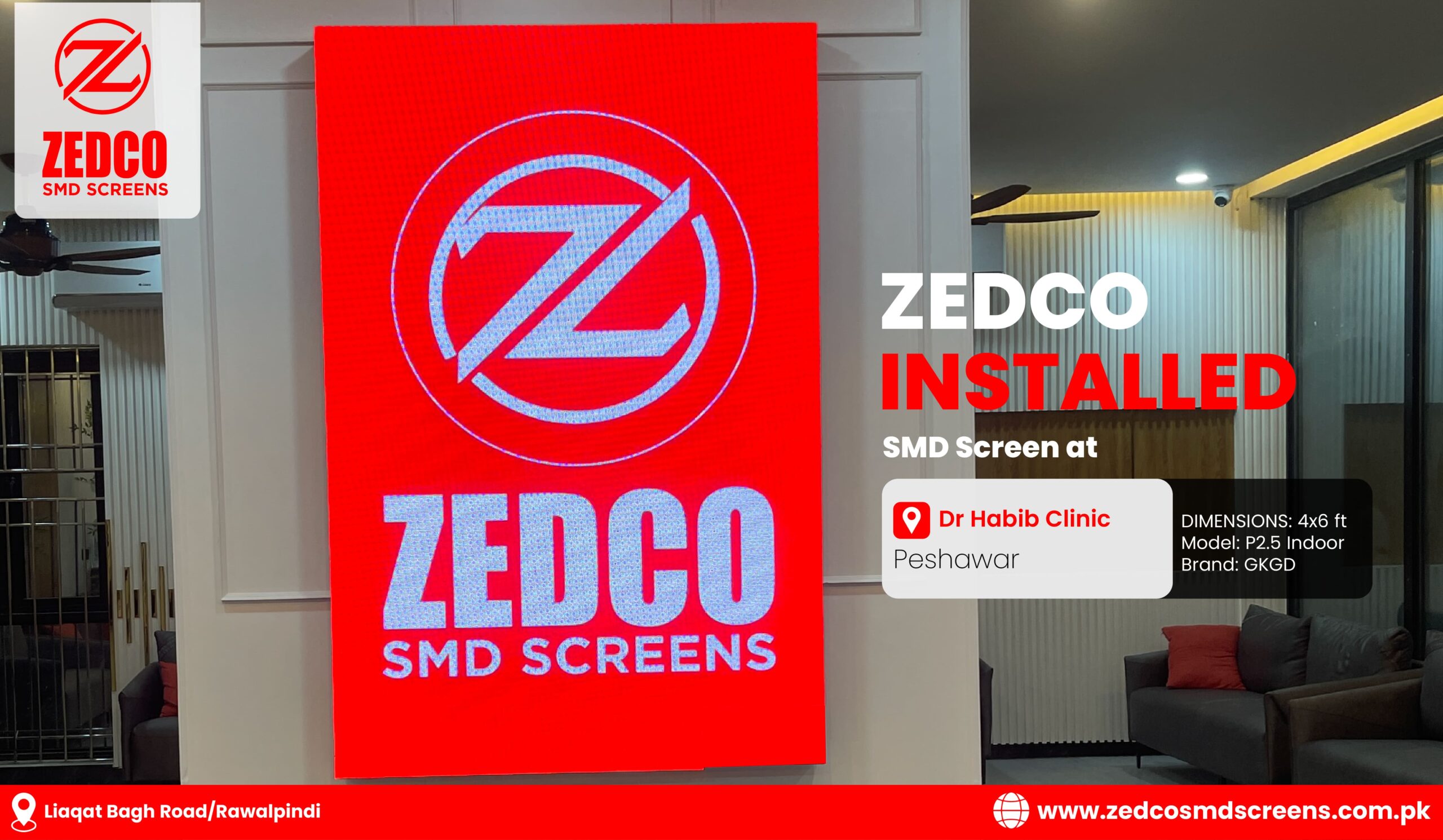 Outdoor SMD Screen by Zedco SMD Screen Completed Project 13