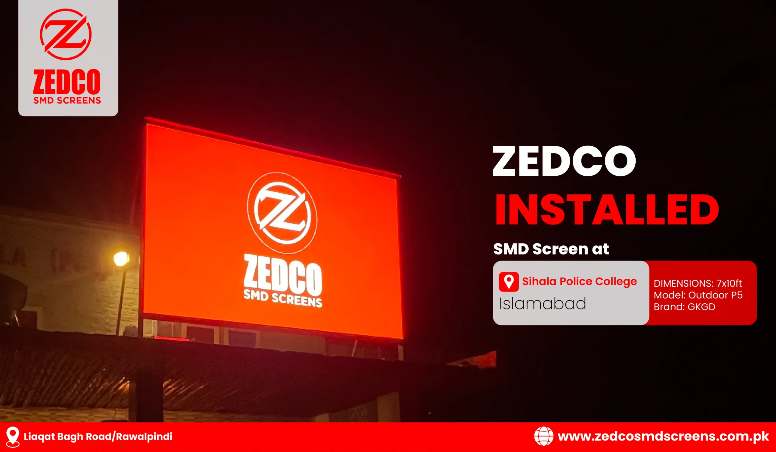 Outdoor SMD Screen by Zedco SMD Screen Completed Project 15