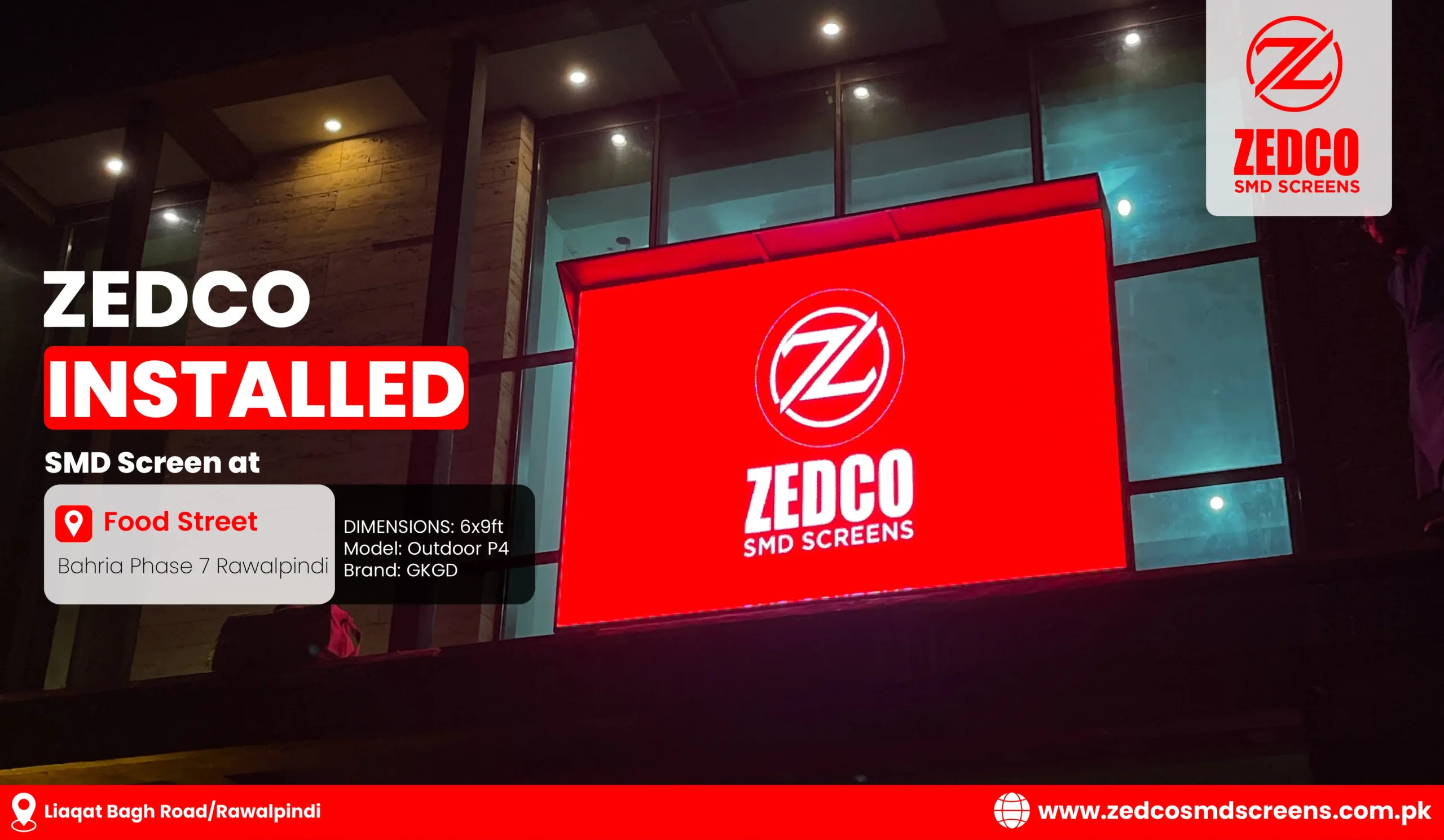 Outdoor SMD Screen by Zedco SMD Screen Completed Project 17